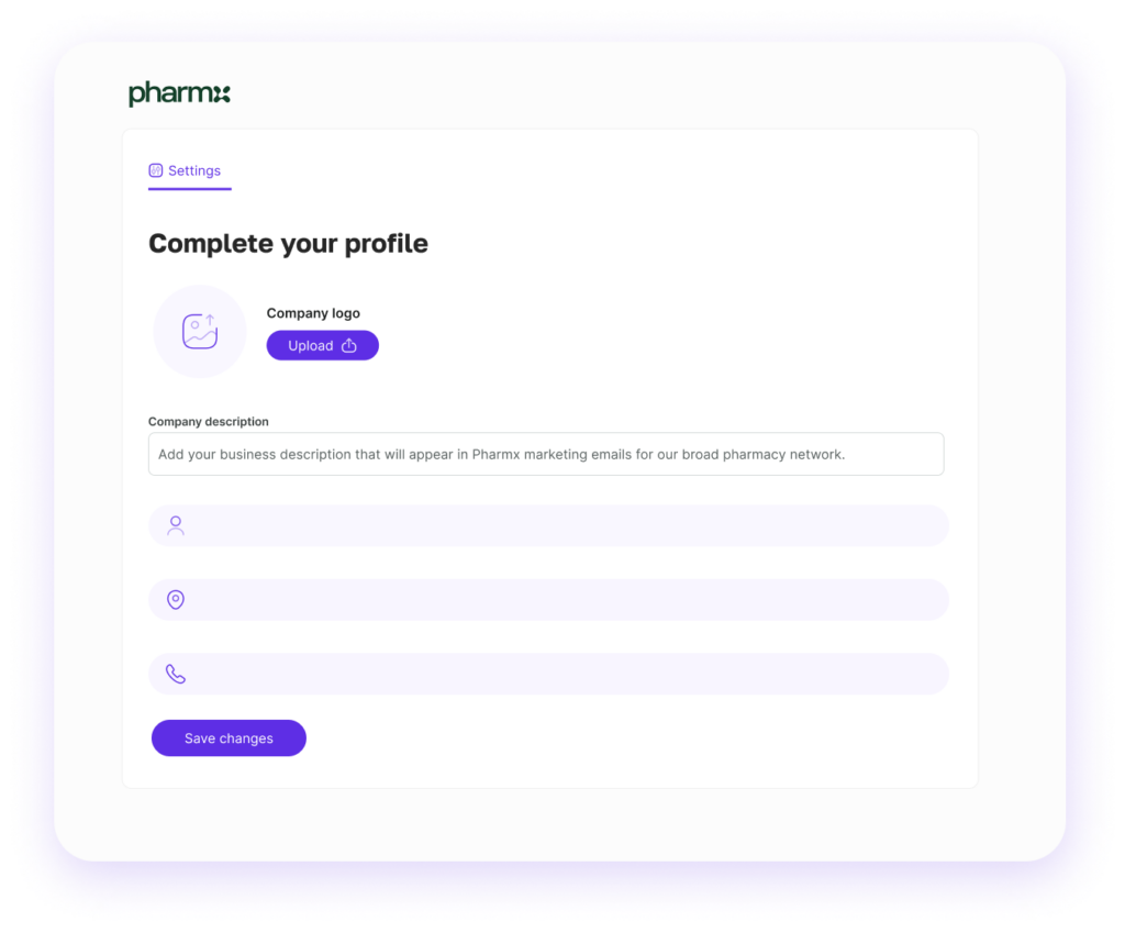 Supplier Portal - Pharmx