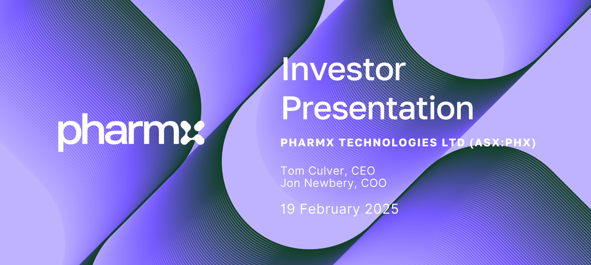 Pharmx Technologies – H1 FY25 Shareholder Webinar - Pharmx