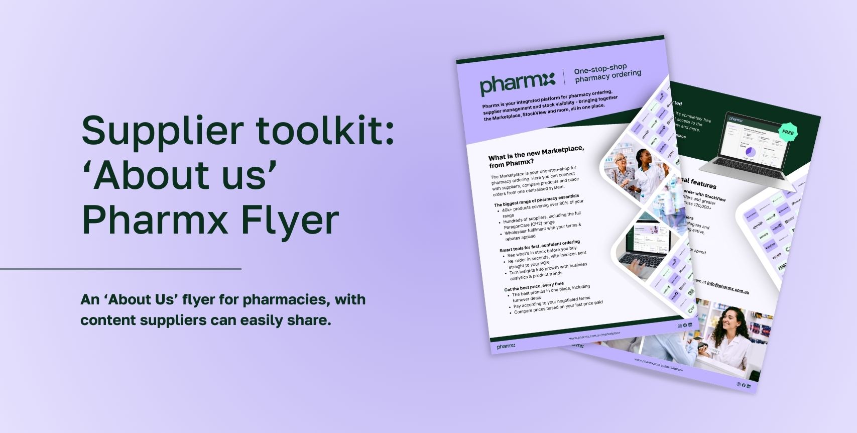 Pharmx ‘About us’ Flyer - Pharmx